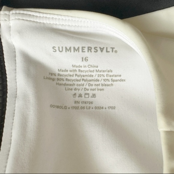 NWT Summersalt Surf One-Piece Colorblock Muscle T Bathing Suit sold out size 16 - Picture 11 of 13